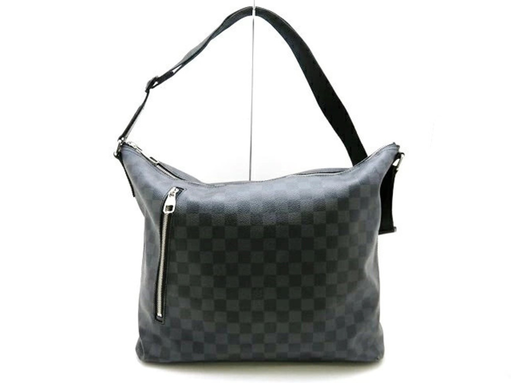 LOUIS VUITTON Mick Shoulder Bag Damier Graphite Black